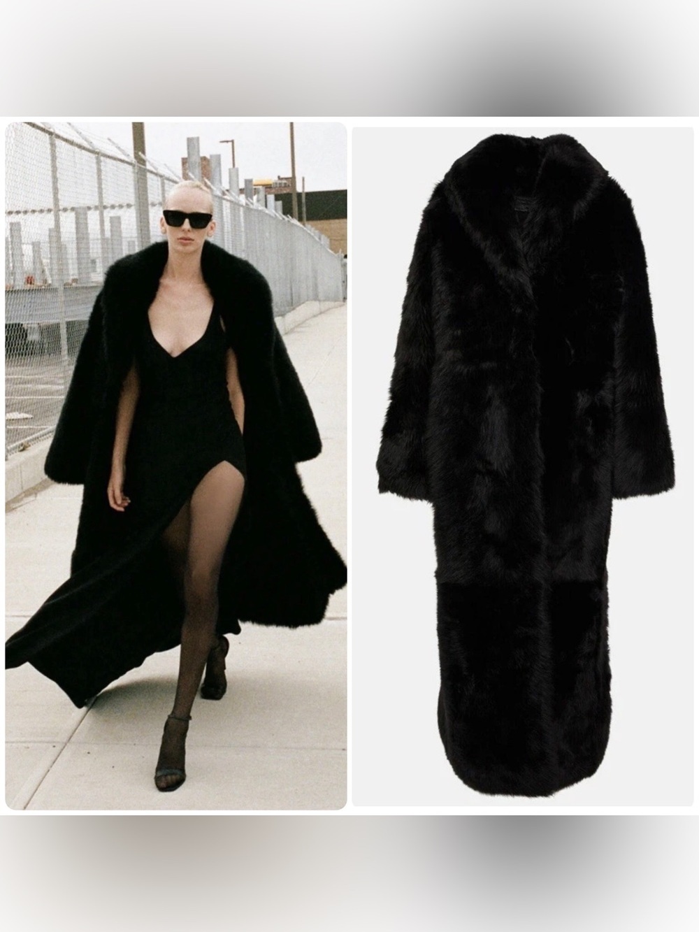 NWT $4495 Nili Lotan Damien Shearling Toscana Coat Size Large Oversized Luxury